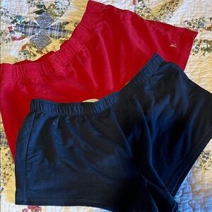 Danskin and Disney Red and Black Athletic Shorts